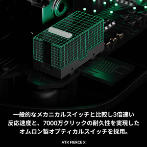 ATK ワイヤレスゲーミングマウス ATK FIERCE X White 71216-イメージ7