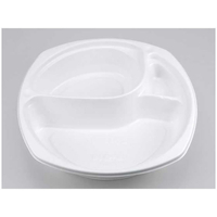 シーピー化成 カレー容器 BF-219 ホワイト本体 50枚 FCG285V-00111180