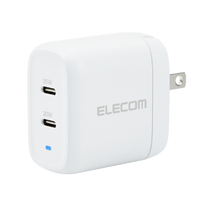 エレコム USB Power DeliveryAC充電器(40W C×2) ホワイト MPA-ACCP25WH