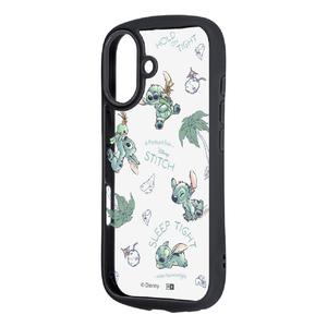レイ・アウト iPhone 17用ディズニー / Puffull 衝撃吸収 バンパー ハイブリッドケース / いろんなスティッチ2 RC-DP52CMD2B/ST29-イメージ1