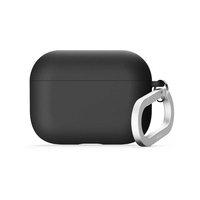 elago AirPodsPro3用ハイブリッド(シリコン･PC) ケｰスカラビナ付き elago ブラック EL_A3PCSSCYZ_BK