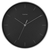 アイリスオーヤマ 壁掛け時計 ブラック AC01-30-B-イメージ1