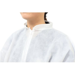 川西工業 不織布つなぎ服スタンドカラータイプLLサイズ FC659EM-1607436-イメージ2