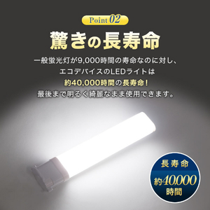 エコデバイス LED FPLランプ 13ワット相当(昼光色) FPL13LED-N-イメージ8