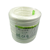 三友産業 紙平ひも 白 約43M FCJ266L-HR-2000