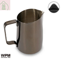 WPM ミルクピッチャー(450ml) ラウンドスパウト チタンブラック HC7106TBK