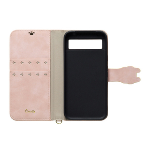 NATURAL design Google Pixel 8a用カード入れ・スタンド機能付手帳型ケース NewCocotte ピンクベージュ GP8A-COT03-イメージ3