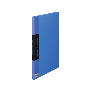 キングジム クリアーファイル カラーベース A4タテ 20ポケット 青 10冊 1箱(10冊) F836055-132Cｱｵ-イメージ1