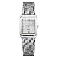 シチズン エコ・ドライブ腕時計 シチズンエル Square Collection ホワイト EW5590-62A