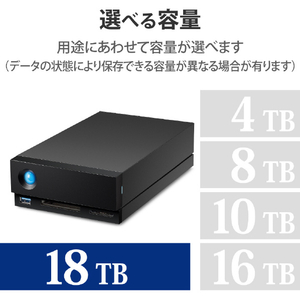 LACIE 外付けHDD(18TB) 1big Dock ブラック STHS18000800-イメージ7