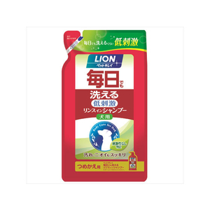 ライオン ペットキレイ 毎日でも洗えるリンスインシャンプー 犬用 つめかえ用 400ml FC14214-イメージ1