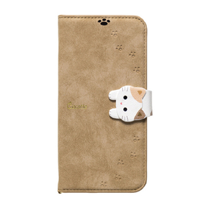 NATURAL design Google Pixel 8a用カード入れ・スタンド機能付手帳型ケース NewCocotte ベージュ GP8A-COT05-イメージ1