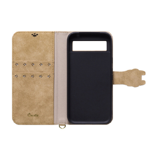 NATURAL design Google Pixel 8a用カード入れ・スタンド機能付手帳型ケース NewCocotte ベージュ GP8A-COT05-イメージ3