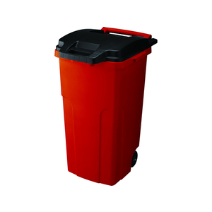 リス キャスター付きペール90L レッド F867807-DS9880702-イメージ1