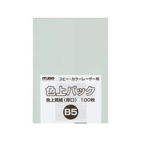 ミューズ 色上パック 色上質(厚口) B5 うす水 100枚 F936424