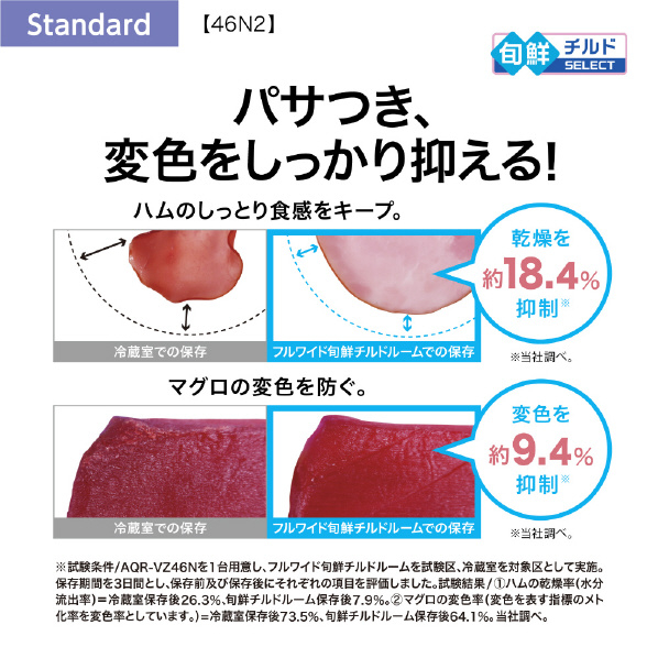 AQUA 【右開き】458L 4ドア冷蔵庫 ミルク AQR-46N2(W) 右開き 458L