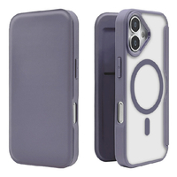 ラスタバナナ iPhone 17用　ハイブリッド　手帳ケース　磁力充電対応　 ブルーグレー 8867IP5ABHPMBG