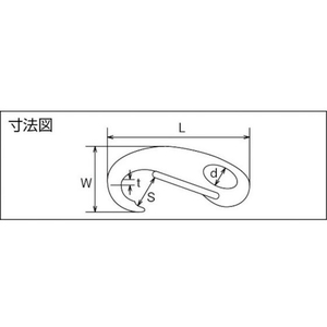 トラスコ中山 マガタマフック ステンレス製 (1個=1袋) FC668EZ-3009084-イメージ3