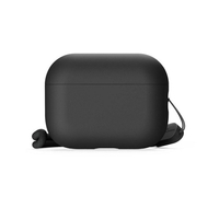 elago AirPodsPro3用ハイブリッド(シリコン･PC) ケｰスストラップ付き/ブラック elago ブラック EL_A3PCSSCLV_BK