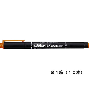 ゼブラ 蛍光オプテックスケア 茶 10本 1箱(10本) F866262-WKCR1-E-イメージ1