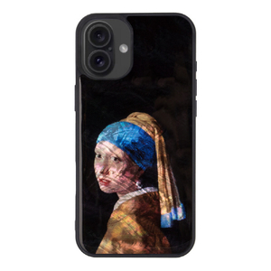 ikins iPhone 16 Plus用天然貝ケース 真珠の耳飾りの少女 I27091I16PL-イメージ1