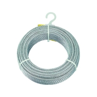 トラスコ中山 メッキ付ワイヤロープ Φ6mm×30m 630300 FC133KV-2134675