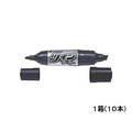 パイロット 油性ツインマーカー 細字・太字ブラック10本 1箱(10本) F871773-MFN-15FB-B