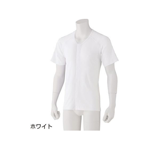 ケアファッション 半袖ワンタッチシャツ(2枚組)(紳士) ホワイト M FCP5282-09800101-イメージ1