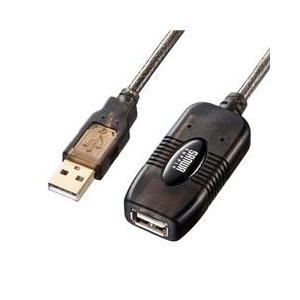 サンワサプライ 20m延長USBアクティブリピーターケーブル KB-USB-R220-イメージ1