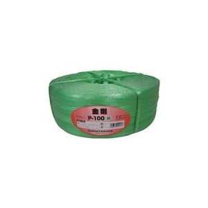 司化成工業 ツカサ　手結束用PP縄（ツカサテープ）P－100GN　緑 P-100GN-イメージ1
