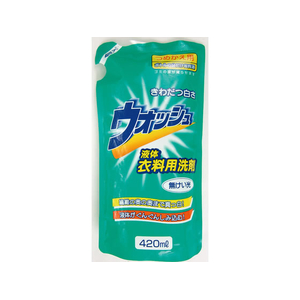 長良化学工業 ウォッシュ液体衣料洗剤 つめかえ用 420mL FCK523D-イメージ1