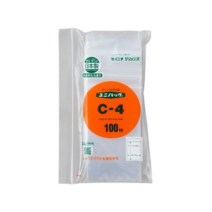 生産日本社（セイニチ） セイニチ/ユニパック 0.04mm C-4 100枚入 #6650003 FCC6937-12065516980-イメージ1