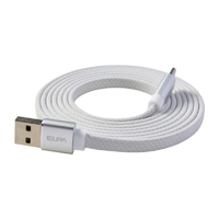 エルパ マグネットUSBケーブル フラット形状 27W 1．5m AtoC ホワイト MCA-FAC1527(WH)