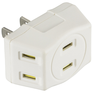 オーム電機 トリプルタップ ホコリシャッター付(3個口) 白 HS-TM3MT3PBT-W オーム電機 トリプルタップ ホコリシャッター付(3個口) 白 HS-TM3MT3PBT-W