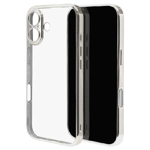 ラスタバナナ iPhone 17用　極ＴＰＵケース　メタルフレーム　 シルバー 8868IP5ATPLSV-イメージ1