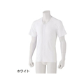 ケアファッション 半袖ワンタッチシャツ(2枚組)(紳士) ホワイト L FCP5283-09800102