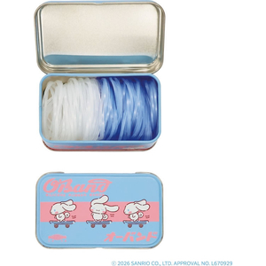 共和 サンリオ SANRIO 輪ゴム オーバンド×シナモロール缶 30g入り クリア・ライトブルー FCJ385L-GGS-040-CN-イメージ2