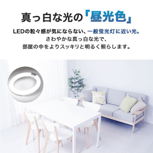エコデバイス 30形+40形 丸形蛍光灯 昼光色 2本入り ホワイト EFCL30･40LED-ES/28N-イメージ4