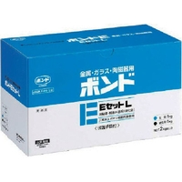 コニシ ボンドEセットL 2kgセット(箱)低粘度 L #45027 L 2液混合型､液状主剤／淡黄色､硬化剤／褐色2000低粘度 FC575EG-1126351