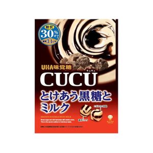 UHA味覚糖 CUCU とけあう黒糖とミルク 80g FCJ250P-イメージ1