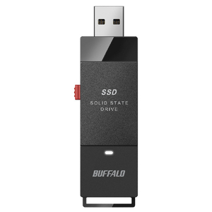 バッファロー USB3．2(Gen1) ポータブルSSD スティック型(500GB) ブラック SSD-PUT500U3-BKC-イメージ5