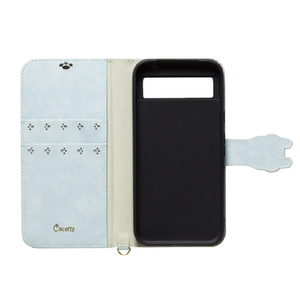 NATURAL design Google Pixel 8a用カード入れ・スタンド機能付手帳型ケース NewCocotte ブルーグレー GP8A-COT09-イメージ3