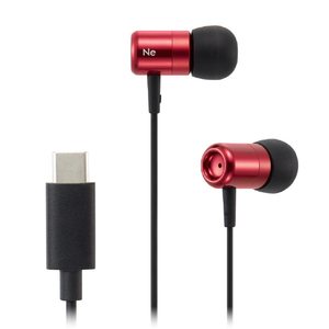 ラディウス USB-C直結カナル型イヤホン レッド HP-NEL21CR-イメージ1