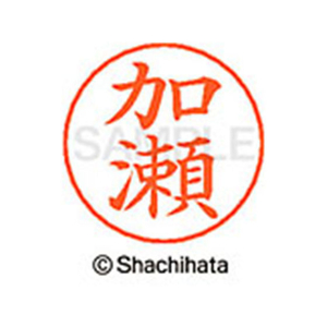 シヤチハタ ネームペン用ネーム シルバー 既製 加瀬 FC46431-X-GPS-0660-イメージ1