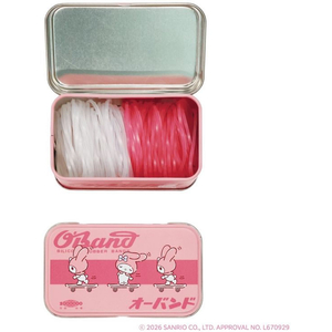 共和 サンリオ SANRIO 輪ゴム オーバンド×マイメロディ缶 30g入り クリア・ピンク FCJ386L-GGS-040-MM-イメージ2