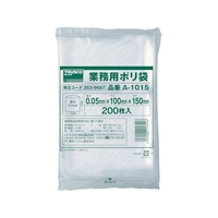 トラスコ中山 TRUSCO 小型ポリ袋 縦150×横100×t0.05 透明 200枚入 FC568GH-3539687