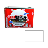 アサヒペン 油性多用途カラー 5L 白 FC679NV
