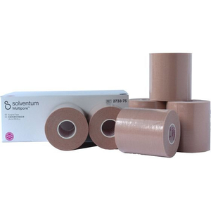 ソルベンタム マルチポア(TM) ライトブラウン粘着性 綿布伸縮包帯 75mm×5m 6巻入 2733-75 FCJ062C-61-0497-04-イメージ2