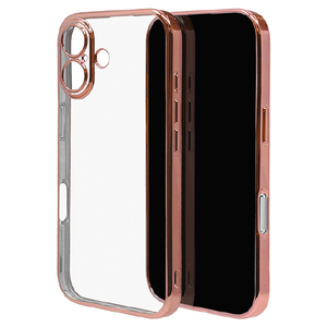 ラスタバナナ iPhone 17用　極ＴＰＵケース　メタルフレーム　 ピンクゴールド 8869IP5ATPLPKGD-イメージ1