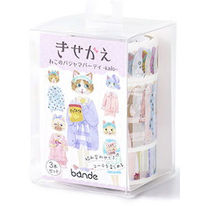 ｂａｎｄｅ マスキングロールステッカー ねこパジャマパーティ FCJ827S-BDA845-イメージ2